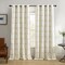 Threadmade Home Kaiden Geometric Room Darkening Window Curtain, Light Gold - 52"W x 84"L